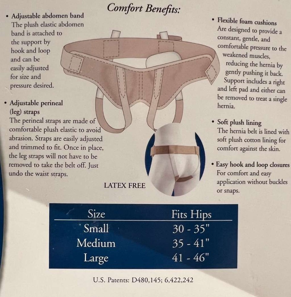 FLA Soft Form Hernia Belt Beige Large