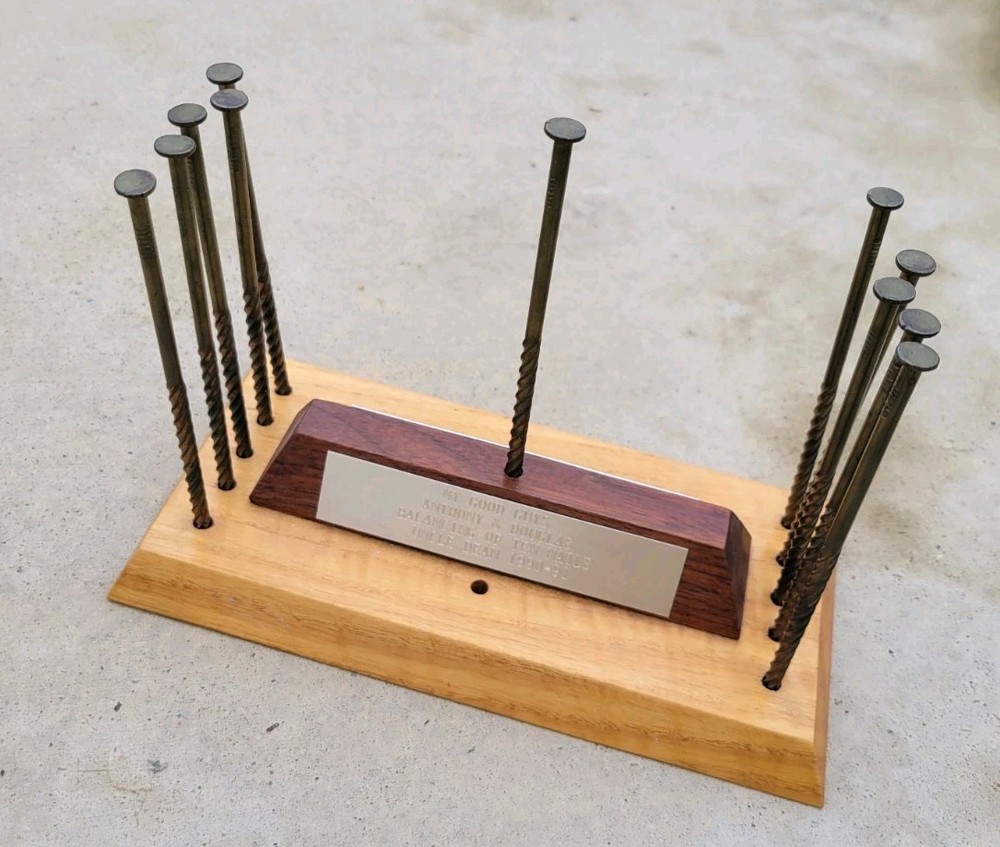 GILLIGAN'S ISLAND ~ BRIDGE NAILS ~ UNIVERSAL STUDIOS ~ ON PRESENTATION STAND!