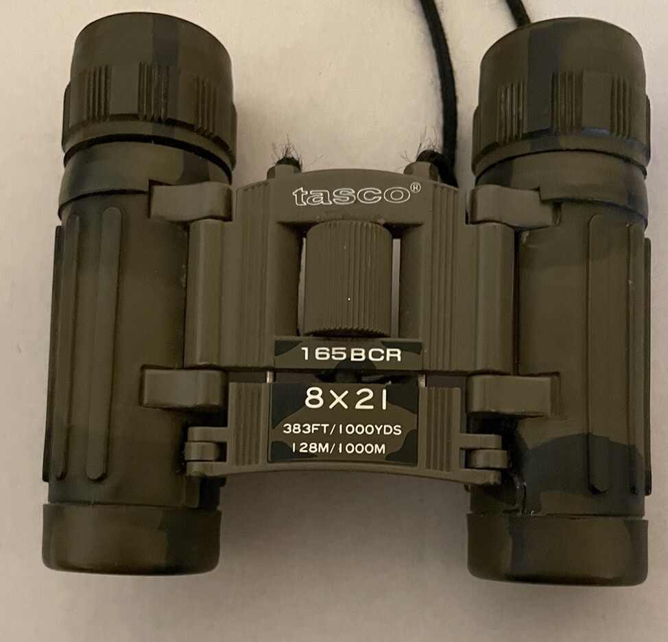 Vintage Tasco 165BCR Compact Binoculars 8x21 With Case