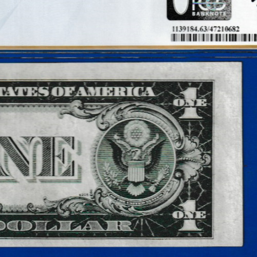 ERROR NOTE   1935 B   $1   SILVER CERTIFICATE Serial Numbers  H 64466832 D PCGS