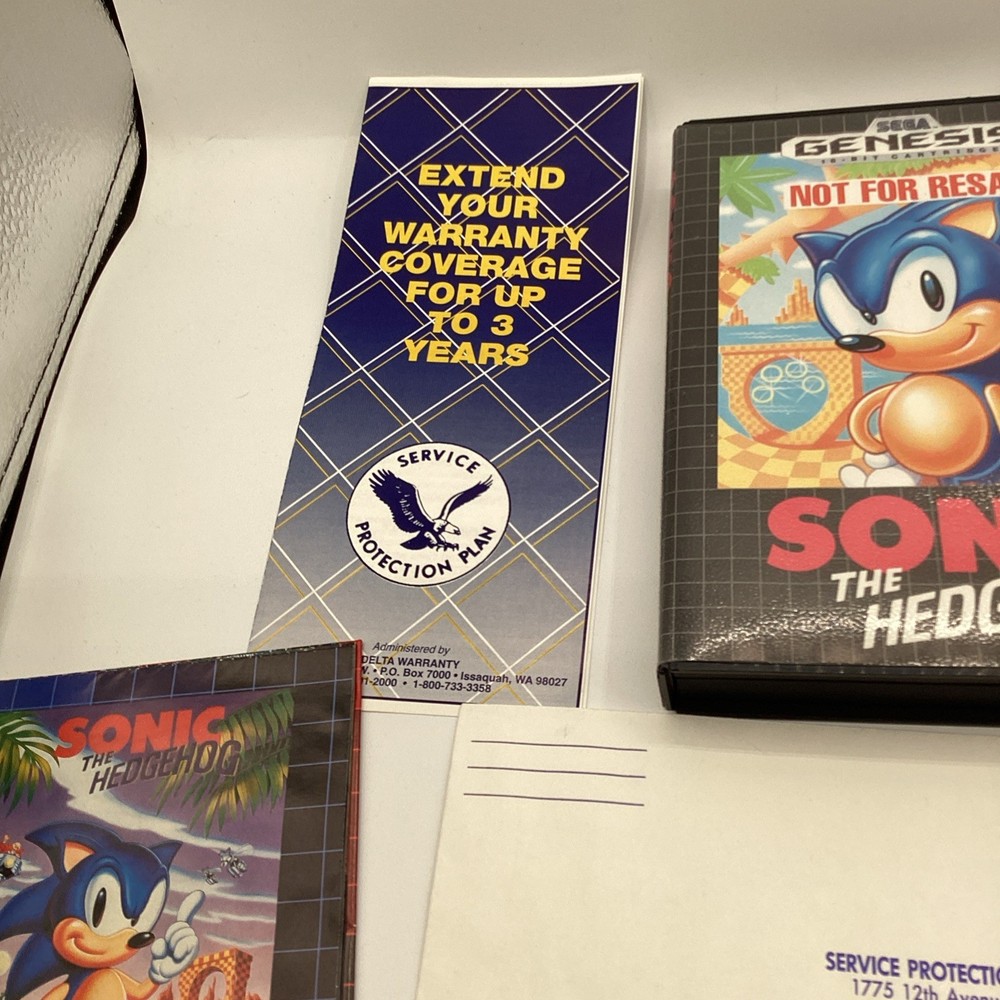 Sega Genesis Model 1 Console Sonic The Hedgehog Bundle System Inserts ONLY!