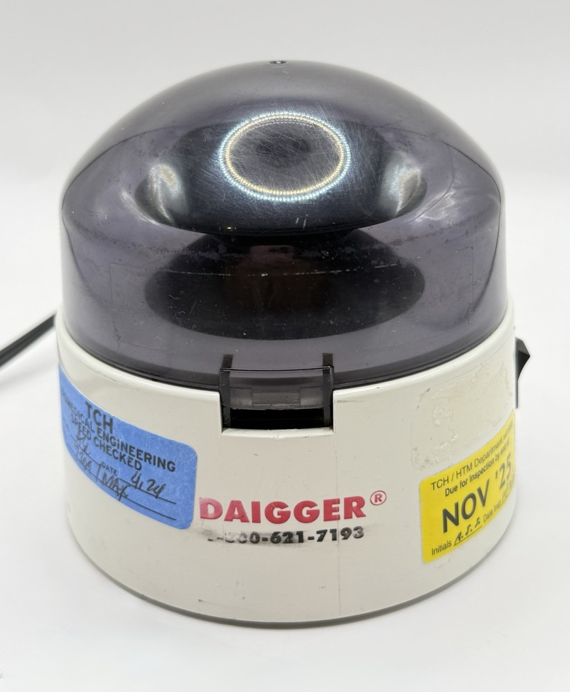 Daigger Micro Centrifuge SD 110V 6 Position Fixed Angle Rotor