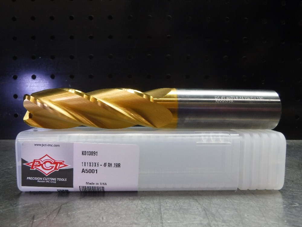 Precision Cutting Tools 1" Solid Carbide Endmill 4 Flute K013091 (LOC2725A)