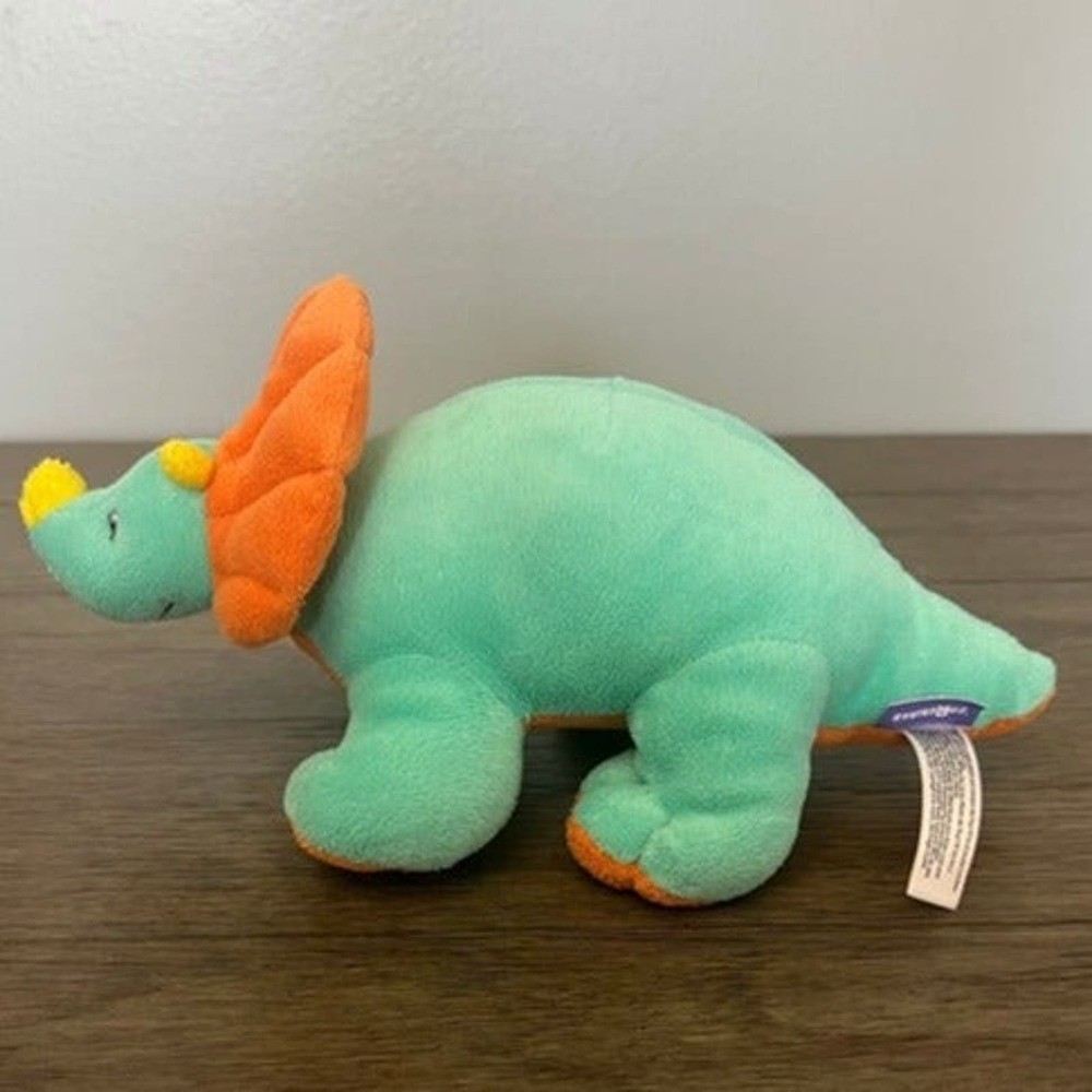 Babies "R" Us Teal Triceratops Dinosaur Plush 9"