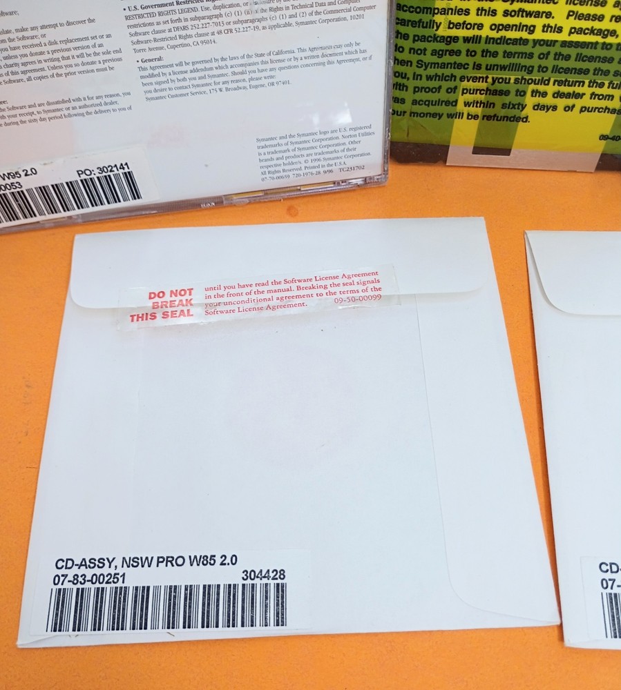 ☣️ Symantec Norton Utilities Version 2.0 SystemWorks PRO CD Software PC Tools