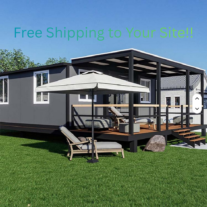 Luxury Double-Wing Container Home 20ft 2 bedroom 1 bath