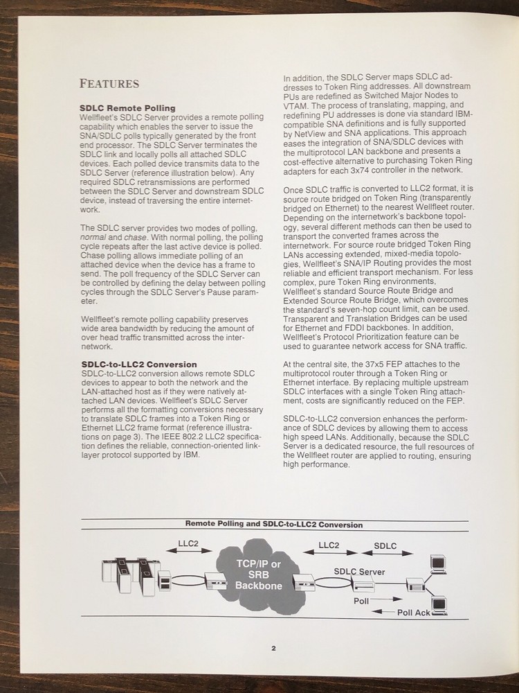 Wellfleet Communications - SDLC Server Sales Brochure (1993)