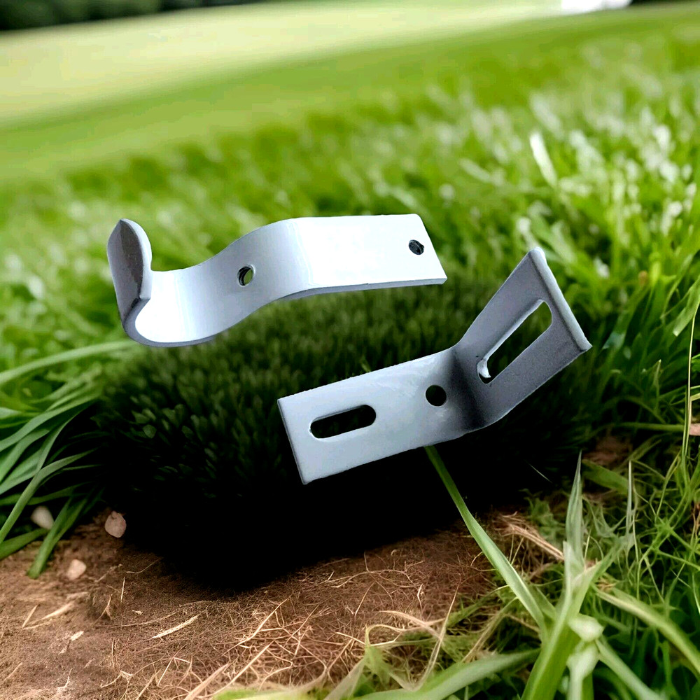 White metal holder for macrame. 90° and hanging hook.2pc