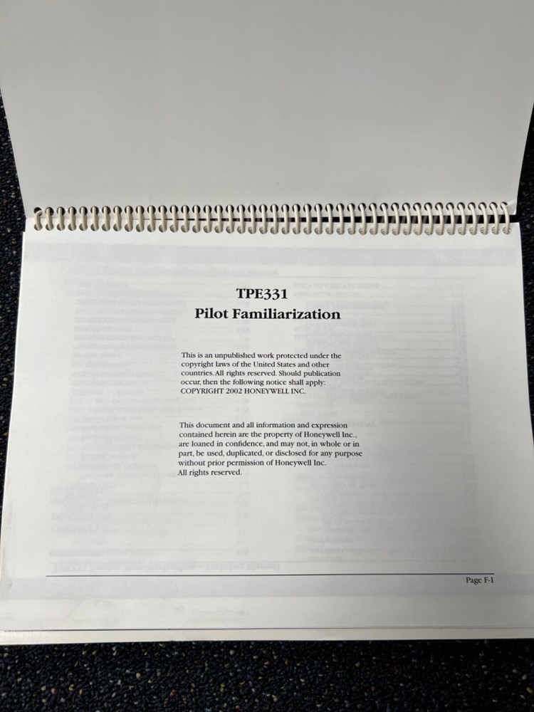 TPE331 Pilot Familiarization