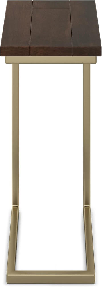 Skyler 18" C-Side Table - Solid Mango Wood & Metal, Industrial Accent Table