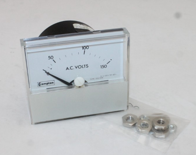 Crompton 223-02 VA-PZPZ Panel Meter