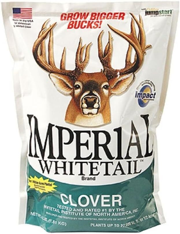 Imperial Whitetail Clover 4 Pound Pack High Protein Deer Food Plot Seed