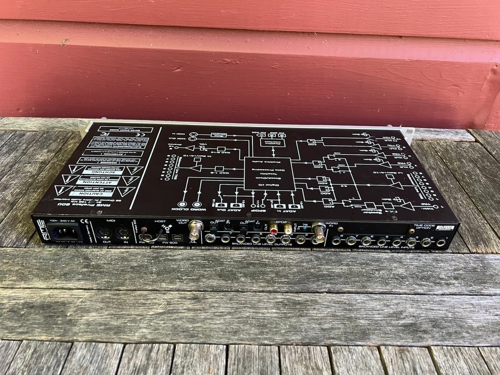 RME Fireface 800 rackmount audio interface. 192KHz, 56 channels.