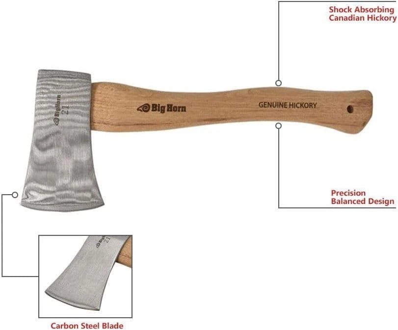 21 oz Hatchet Axe with Hickory Handle