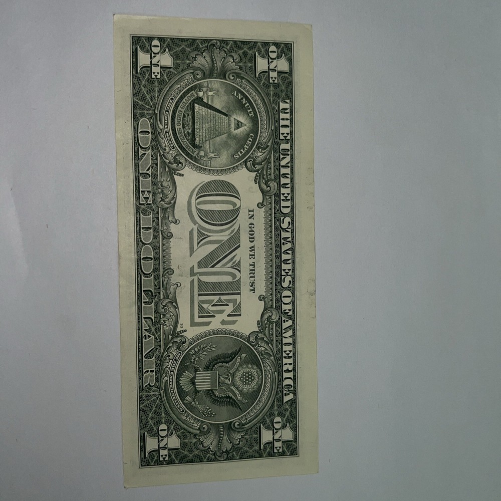 1 Dollar 2017, Cutting Error, Fancy Serial Number