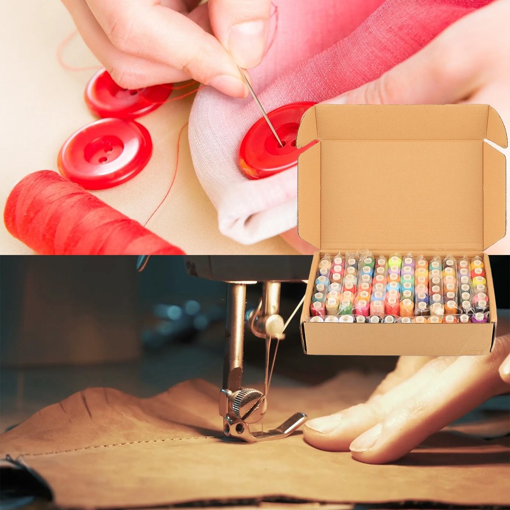 84 PCS Sewing Thread Assortment, 80 Color Thread for Sewing Machine