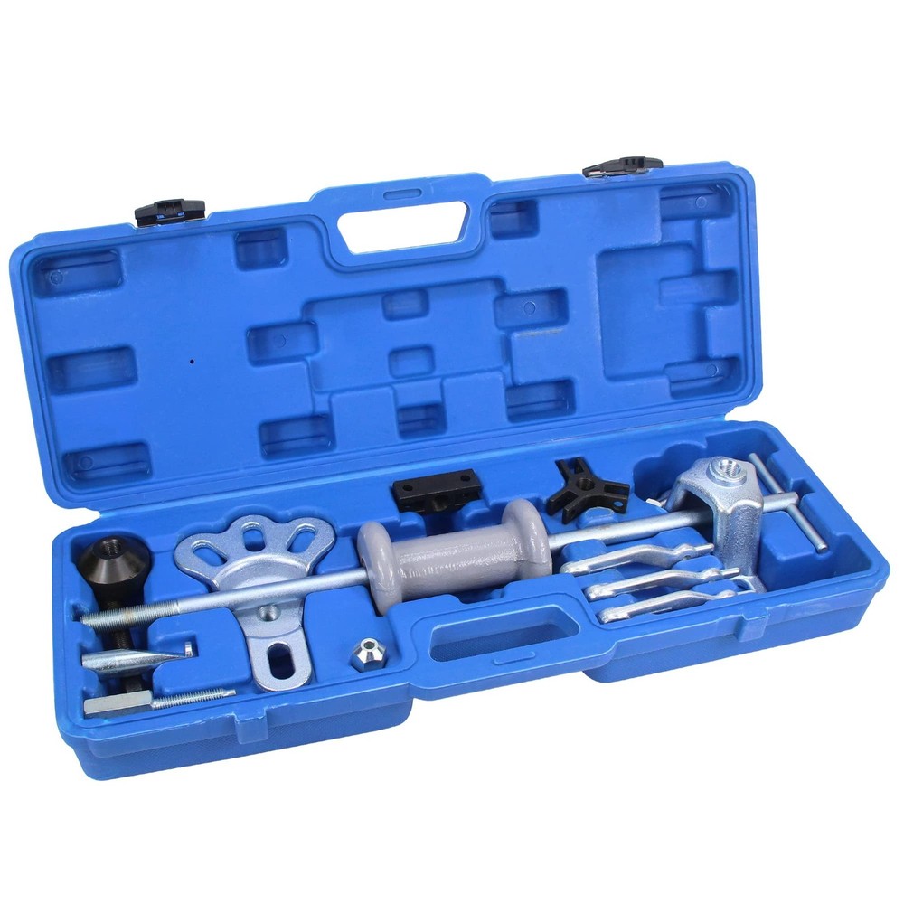 9 Way Slide Hammer Puller Set -5 lb Slide Hammer Axle and Hub Puller and Dent...