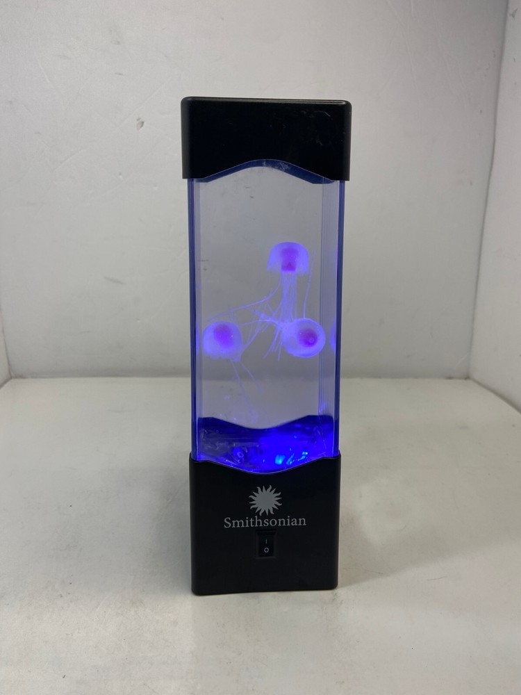 🐞 Smithsonian Jelly Fish Simulation Figures Aquarium Tank With LED Lights WORKS