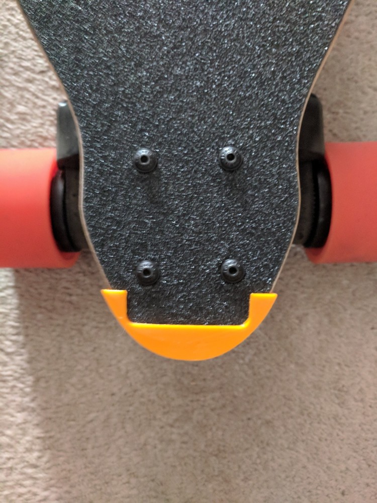 Skateboard Longboard Nose Guard Tail Guard Bash Guards 2 pcs Orange for Boosted