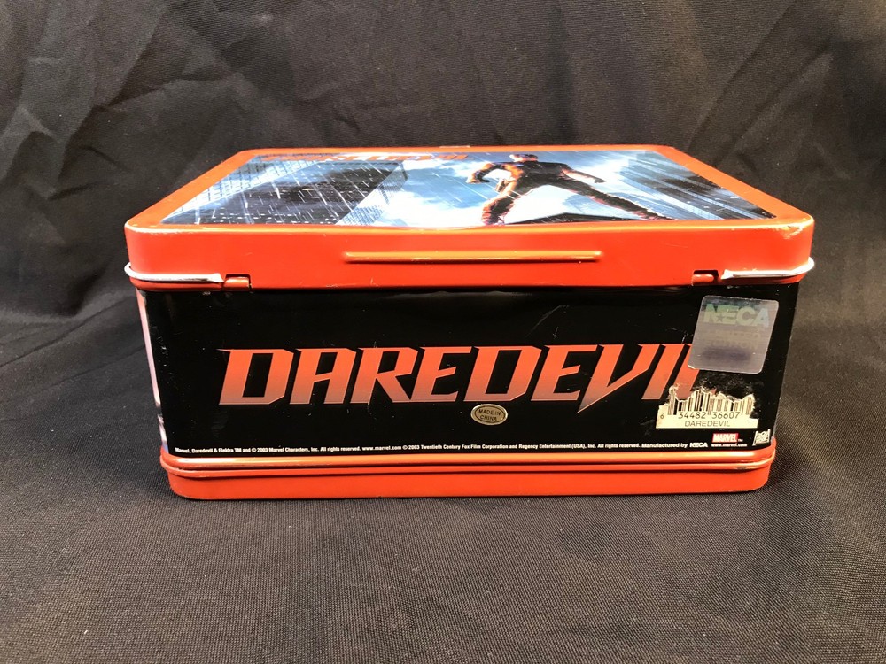 Neca 2003 Marvel Daredevil Metal Lunch Box & Thermos