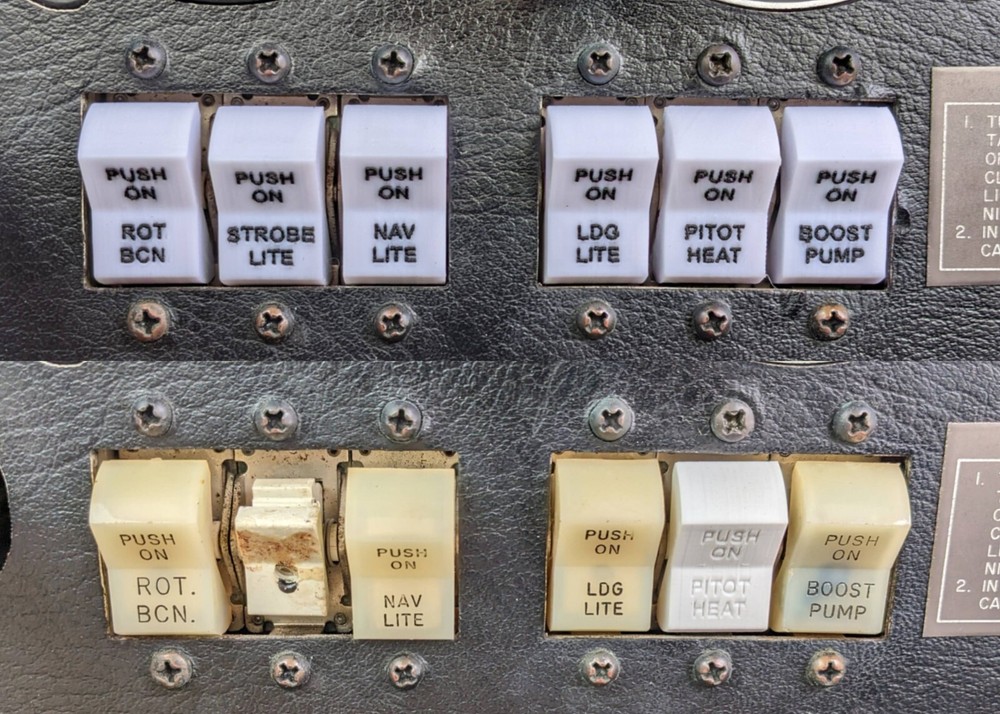 Rotating Beacon Mooney Klixon Switch Cover