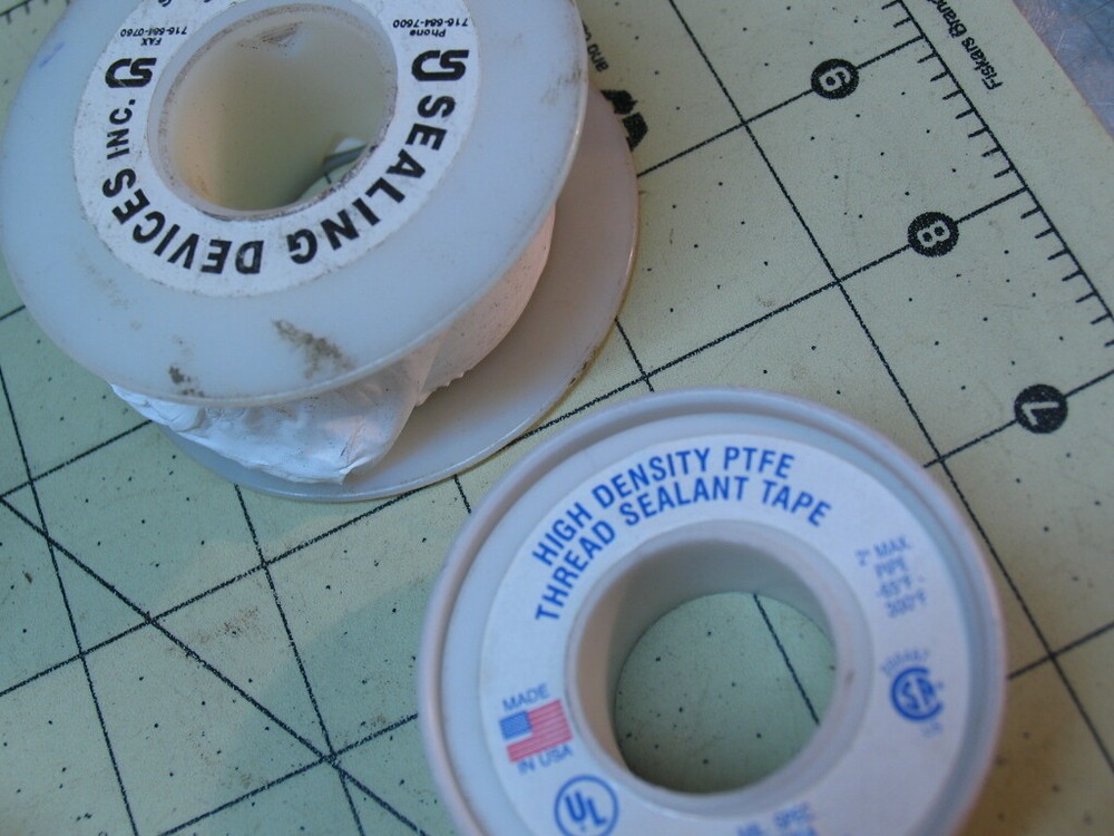 8 rolls Teflon Thread Sealing Tape, PTFE (1"+1/2" rolls)