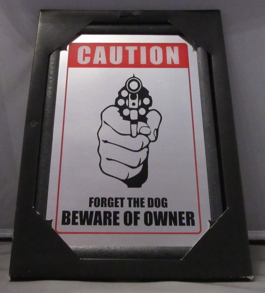 Mirror Caution pub/bar, mancave, home decoration