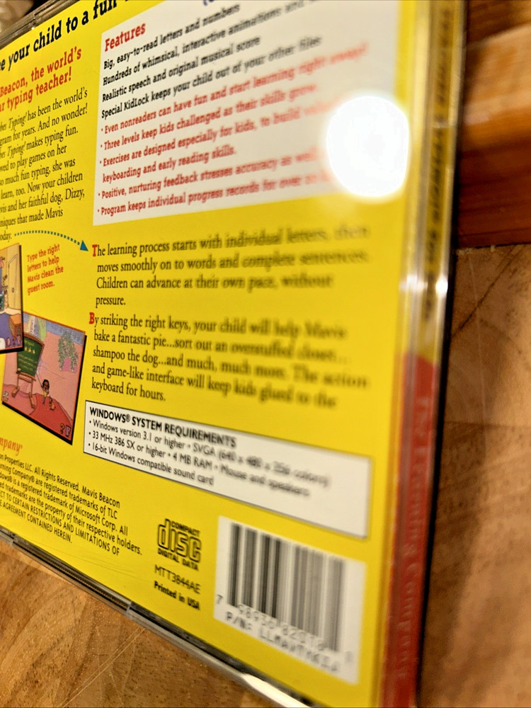 Typing for Kids PC CD children learn computer keyboard techniques type accurate!