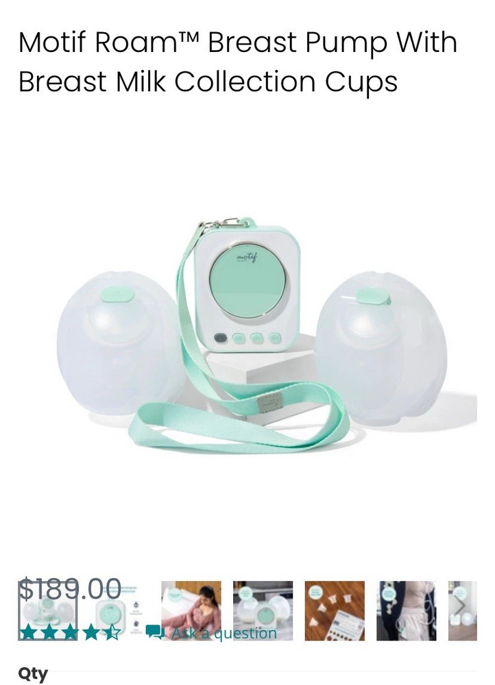 Motif Roam Breast Pump NEVER BEEN OPEN