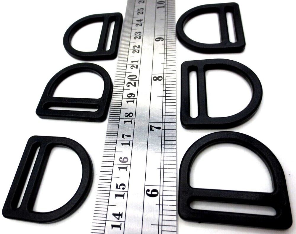 D-Ring Strap Connector Fits 1" 25 mm Wide Webbing Strap, Durable! Free Shipping!