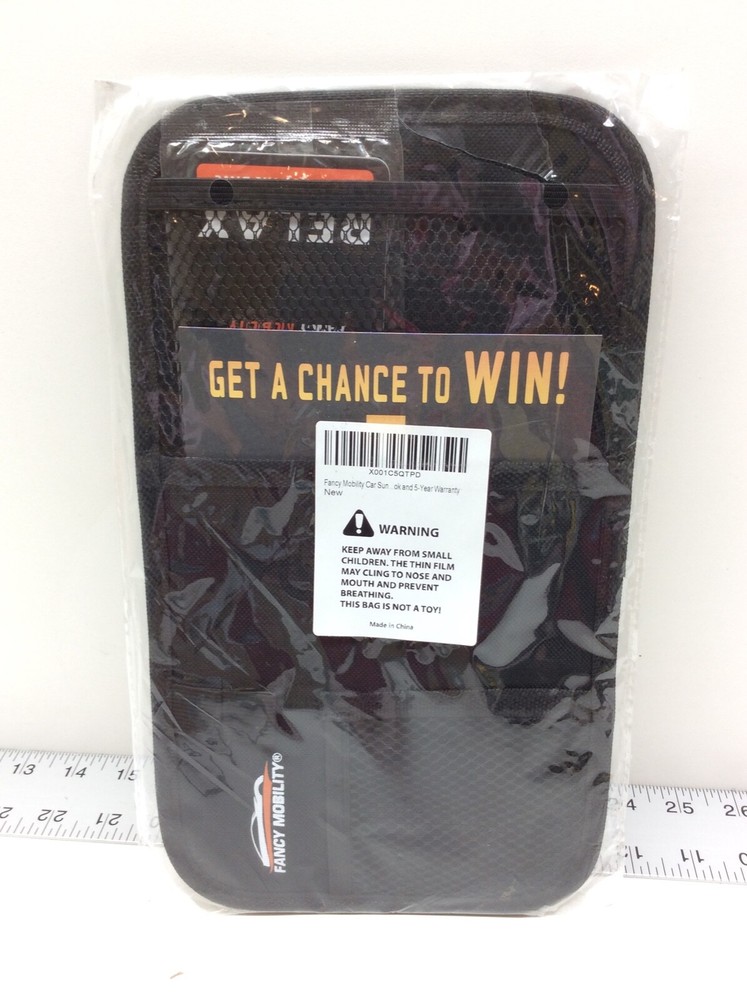 Fancy Mobility Car Sun Visor Organizer Auto Accessories Document Holder Black