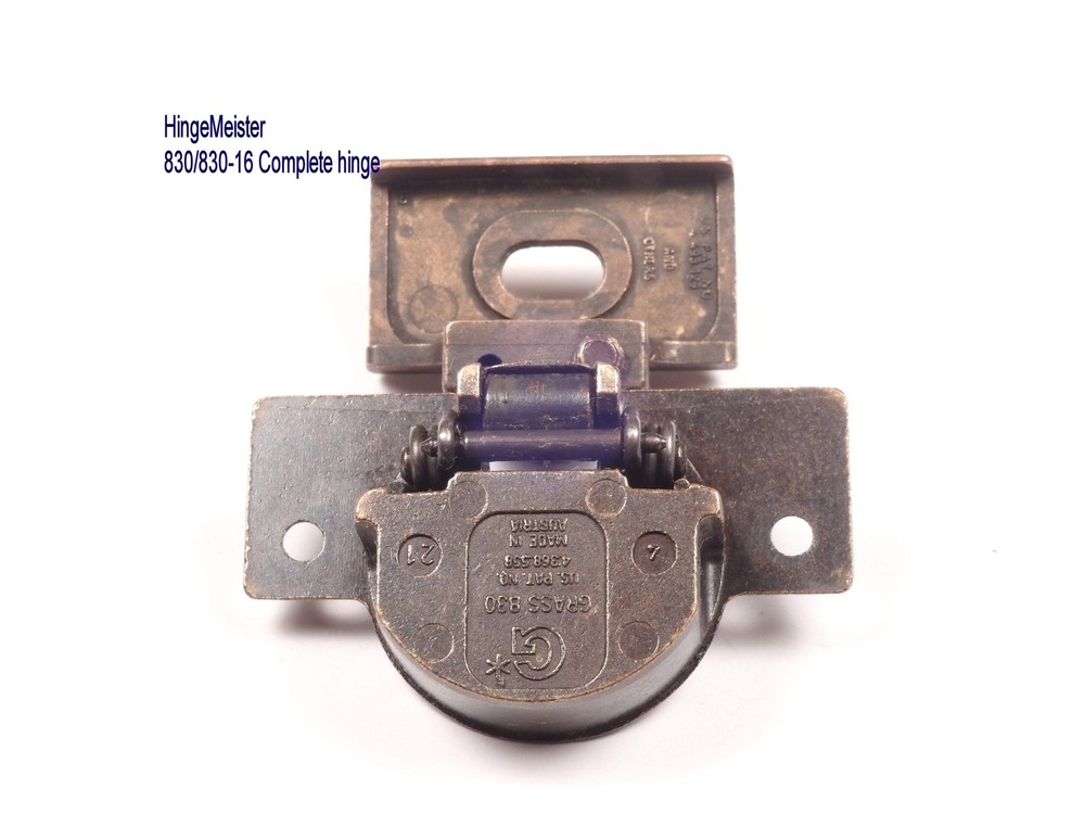 Grass 830-16 Bronze Hinge and mounting plate - Complete Hinge