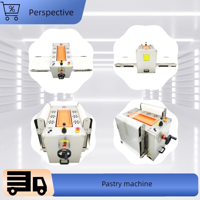 110V 400W Foldable Puff Pastry Sheeter Making Roller Dough Press Machine