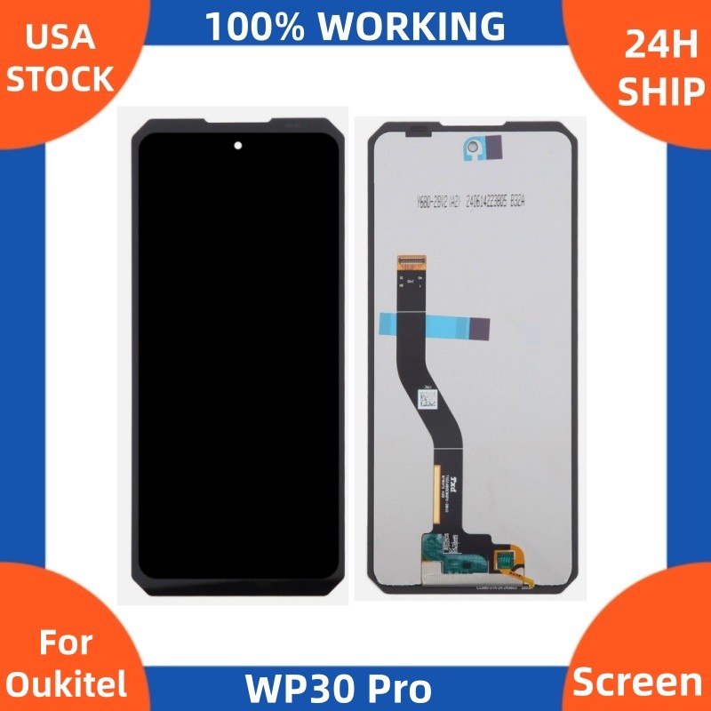 100% For Oukitel WP30 Pro LCD Display Touch Screen Glass Assembly Replacement