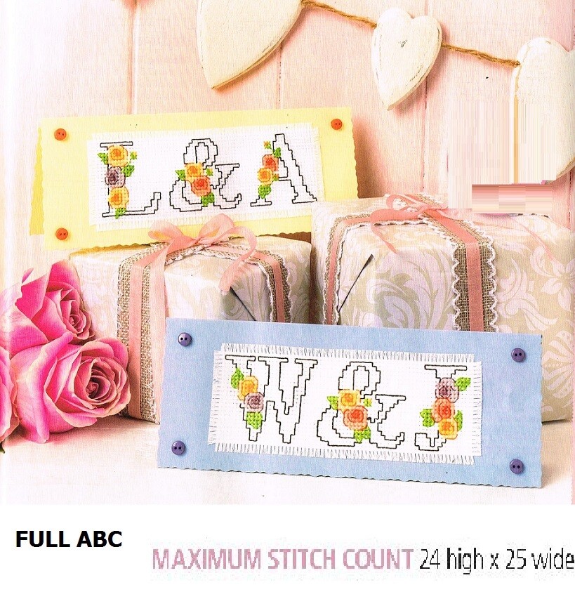 ROMANTIC ABC CROSS STITCH  PATTERN ONLY    EQ - RQW