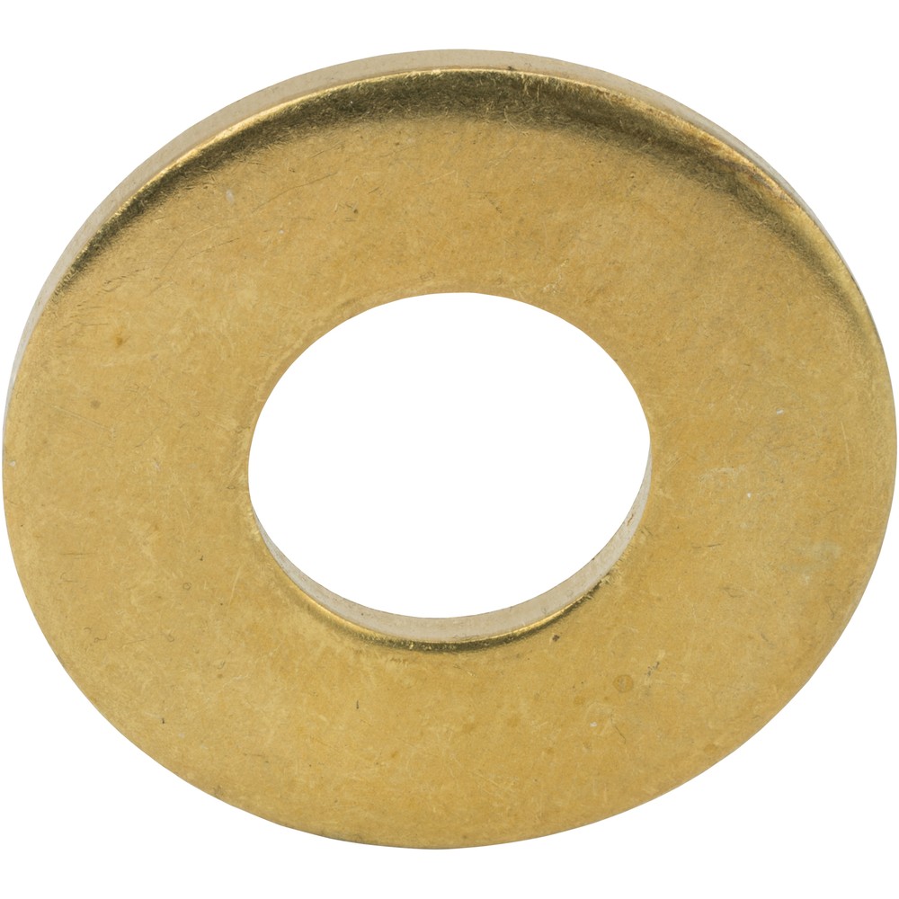 1/4" Solid Brass Flat Washers Commercial Standard Grade 360 Qty 100