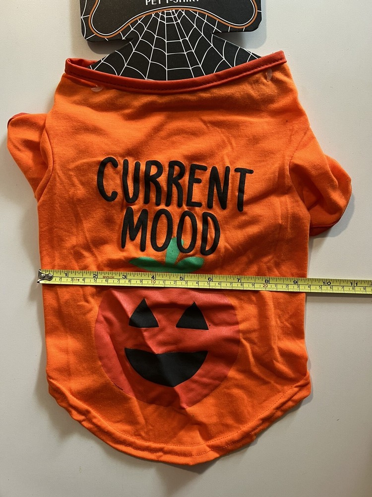 Halloween Dog Shirt Medium Current Mood