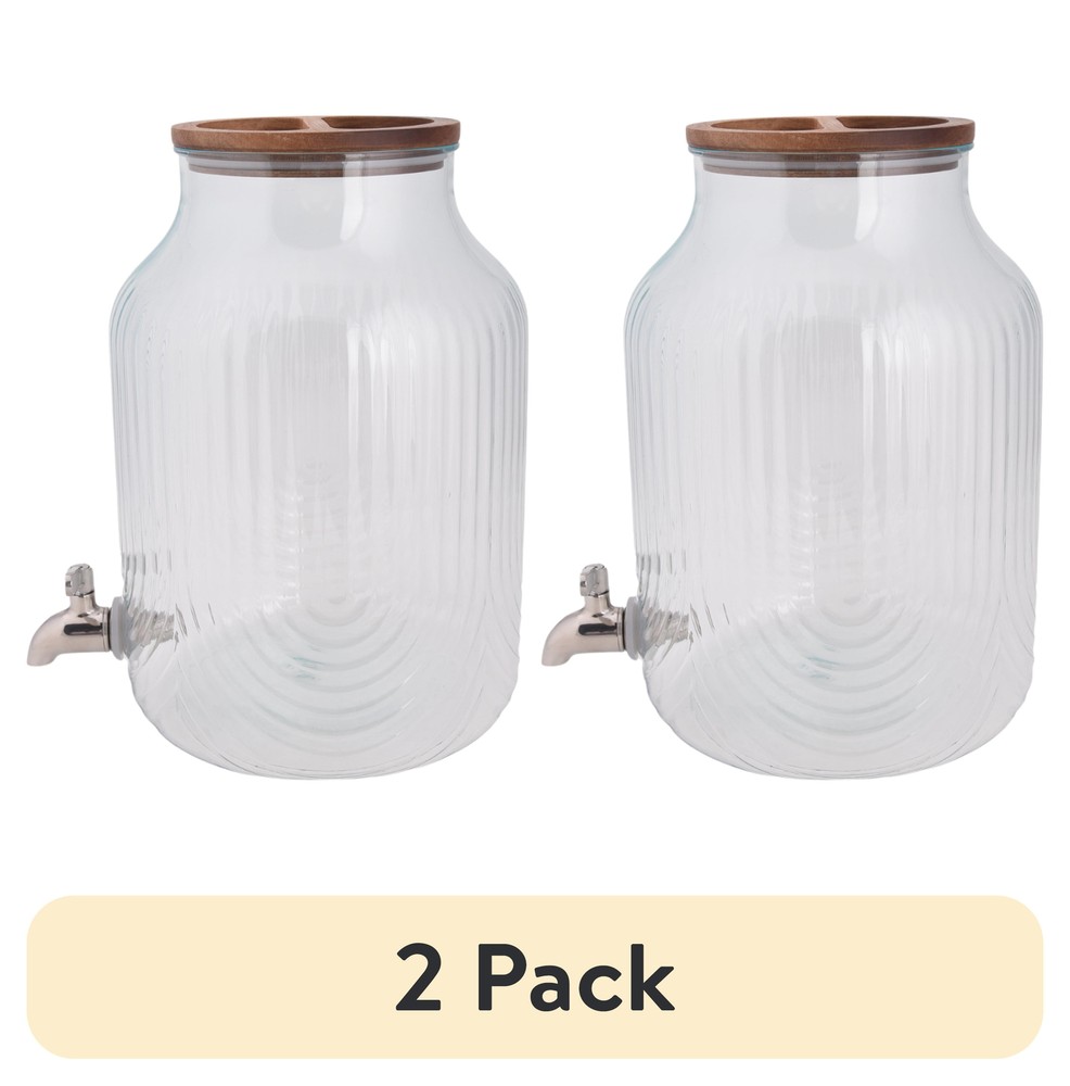 Plastic 2 gal Double Wall Beverage Dispenser