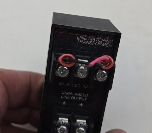 RDL Line Matching Transformer Audio Interface Balanced Input Mic Output Terminal