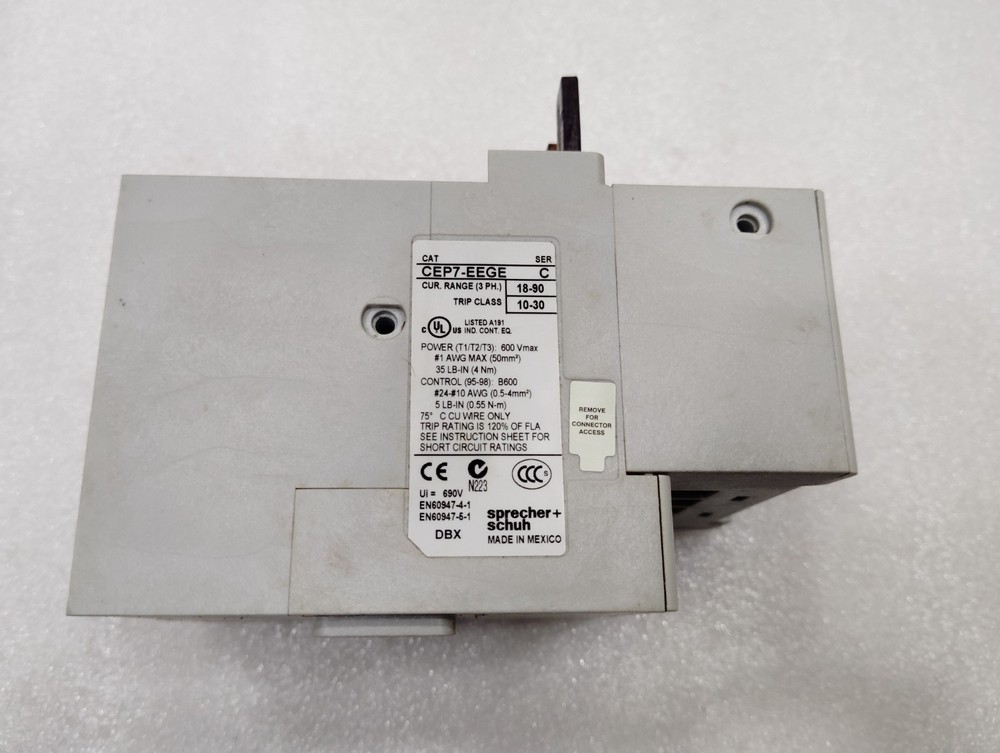 Sprecher + Schuh CEP7-EEGE Solid State Overload Relays