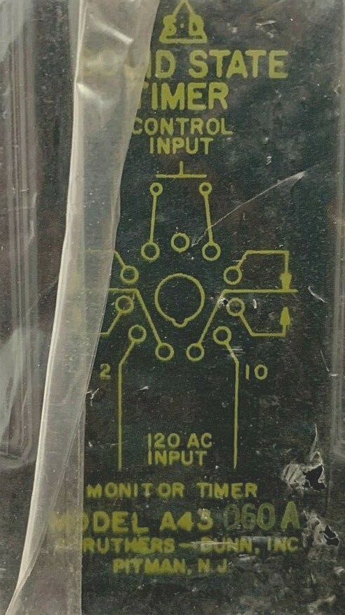 NEW STRUTHERS-DUNN A43060A SOLID STATE TIMER MODULE, 0-60SEC, 120VAC