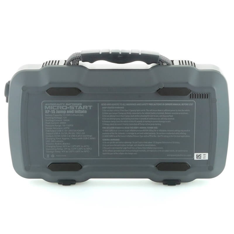 Antigravity Batteries Micro Start Jump Starter & Tire Inflator LED Display XP-15