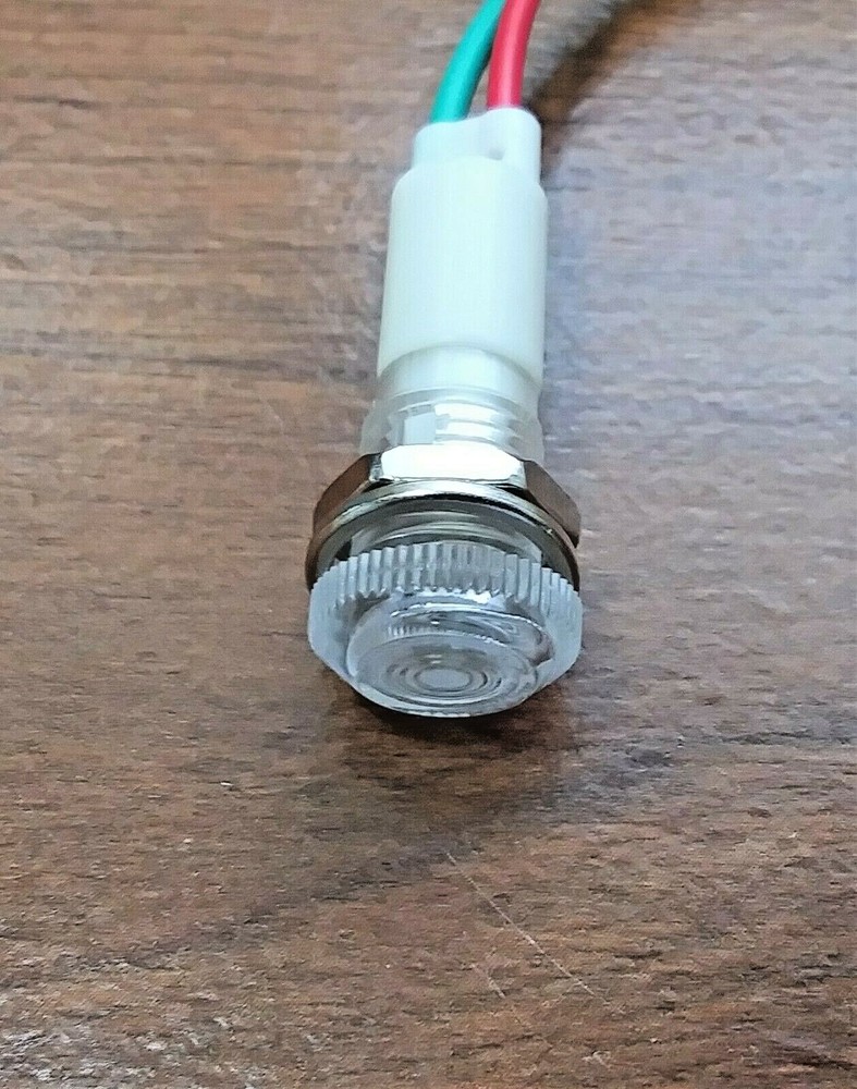 6 BBT Waterproof 12 volt AC/DC White LED Low-Profile Indicator Lights