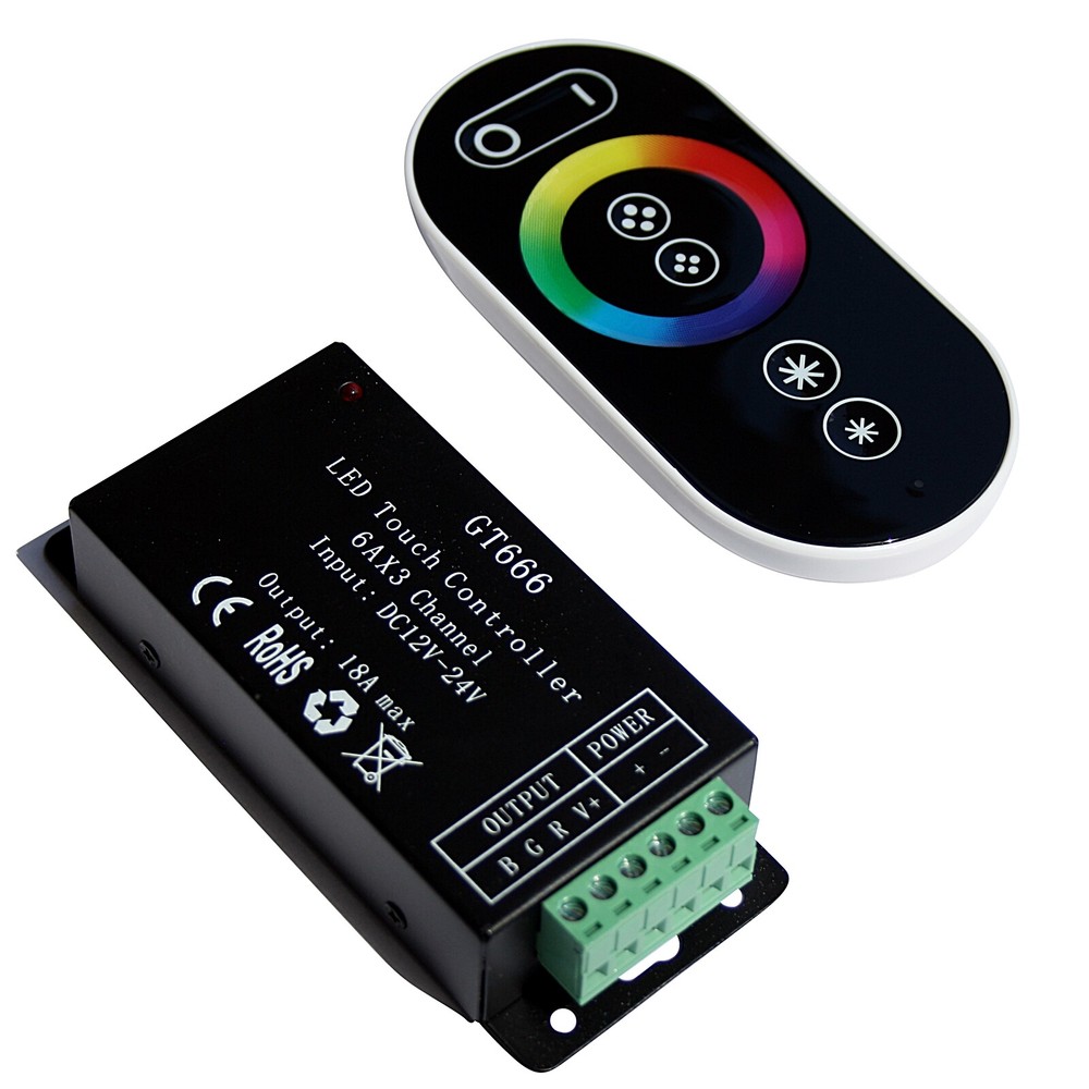 Led RGB Controller - Regler 18A Touch Funk Control Wireless Remote RF