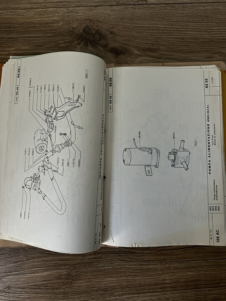 Fiat 128 S Catalog Spare Parts