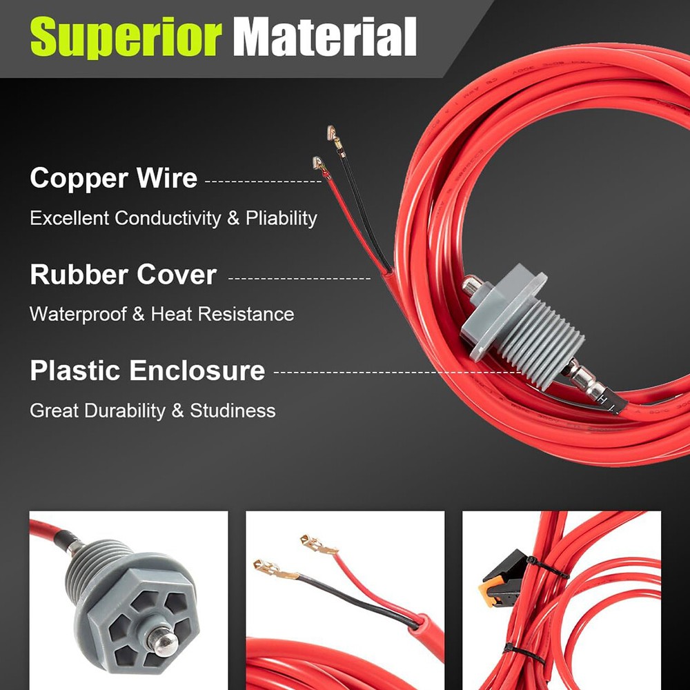 for Jacuzzi Sundance Spa Temperature Sensor Curled Finger Temp Sensor 6600-166