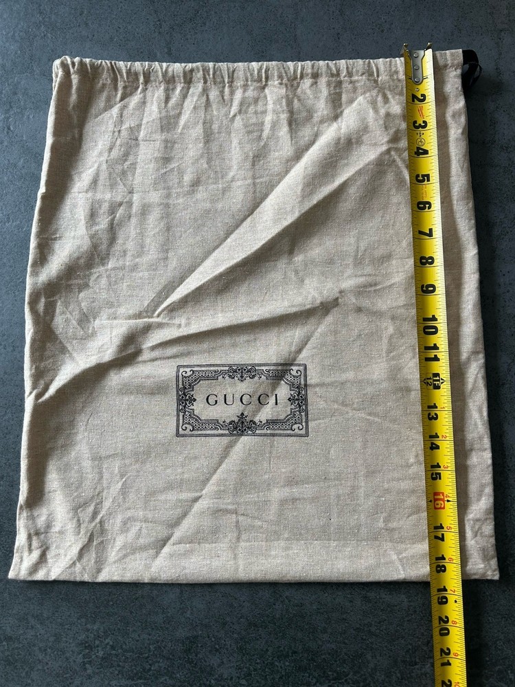 Gucci Drawstring Dust Bag 16 X 18 Inch