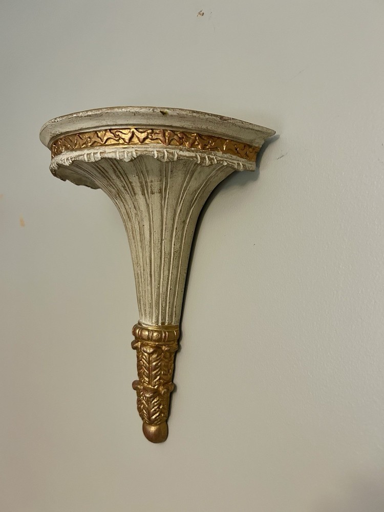 Mid Century Italian Corbel Shelf Composite Material