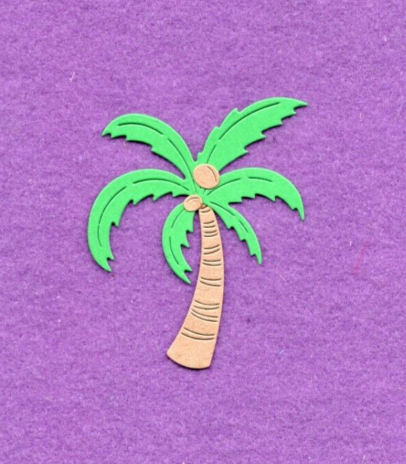 PALM TREE # 4 die cuts scrapbook cards