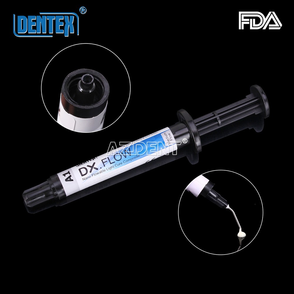 DENTEX Flowable Light Cure Composite Resin Medium Flow A1, A2, A3